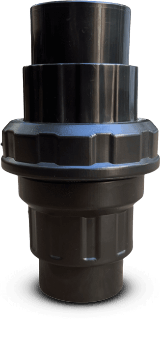 detalhe de Válvula de Retenção Vácuo para placa solar de aquecimento piscinas